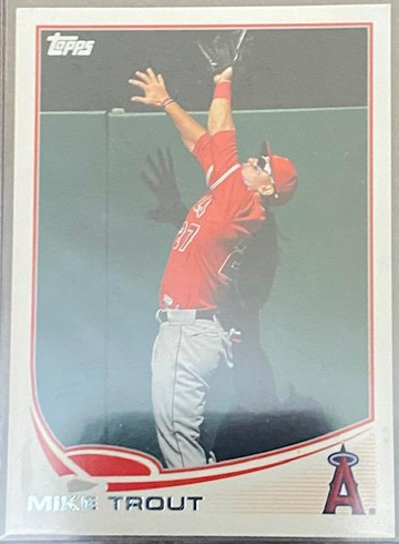 2013 Topps Mike Trout Variation Climbing the Wall