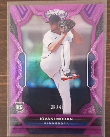 Jovani Moran Rc #/49 '22 Chronicles Certified Purple 