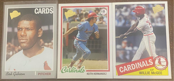 2004 All-Time Fan Favorites Bob Gibson Keith Hernandez & Willie McGee 