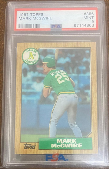 1987 Topps Mark McGwire PSA 9