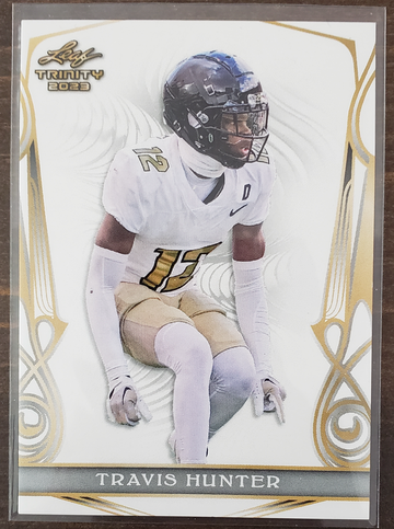 Travis Hunter 2023 Leaf Trinity #56