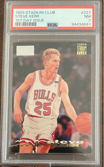 Steve Kerr 1993 Stadium Club 1st Day PSA7
