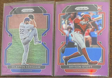2022 Purple Prizm Clayton Kershaw & Bryson Stott Rc