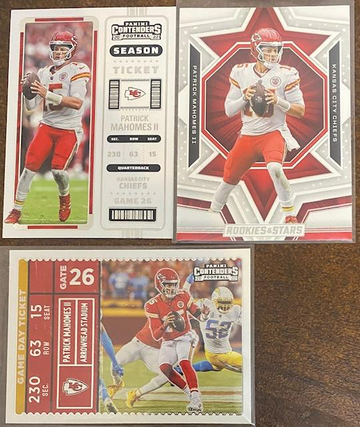 Patrick Mahomes III 3 Card Lot