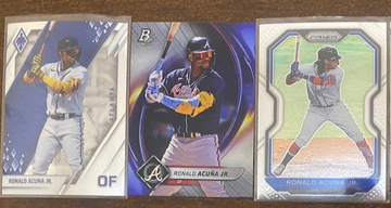 Ronald Acuna Jr 3 card Lot
