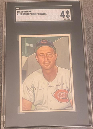 1952 Bowman Homer "dixie" Howell SGC4