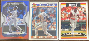 Ken Griffey Jr2021 Red White&Blue & 91' Topps & 06' Topps