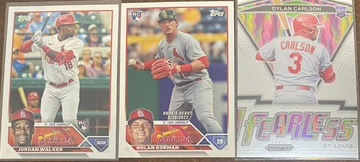 Jordan Walker Nolan Gorman & Dylan Carlson Rc lot