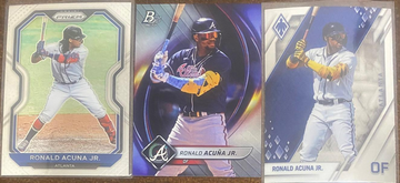 Ronald Acuna Jr 3 card Lot