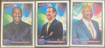 Jeff Hornacek Hersey Hawkins & Larry Nance Sr 2021 Topps Finest
