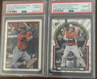 2023 Adley Rutschman and Gunnar Henderson PSA 10's