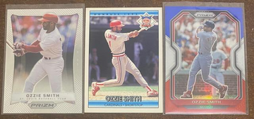 Ozzie Smith 3 card Lot