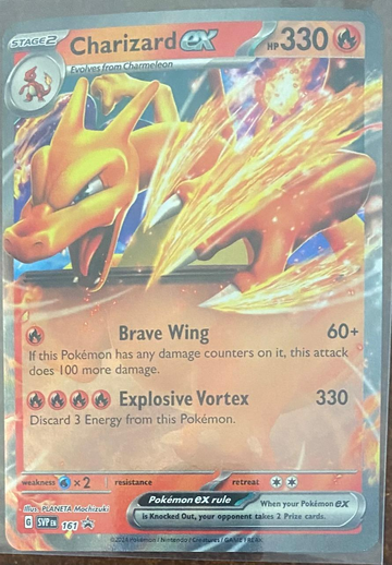 Charizard EX. Explosive Vortex Stage 2 Fire Power 330