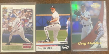 Greg Maddux 3 Card Lot