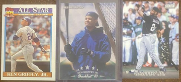 Ken Griffey Jr 3 Card Lot