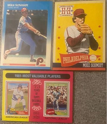 Mike Schmidt 3 Card Lot