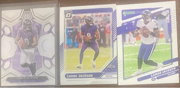 Lamar Jackson 3 Card lot