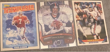 John Elway 3 Card Lot