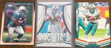 Ricky Williams 3 Card Lot