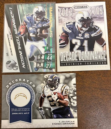 LaDainian Tomlinson 3 Card Lot