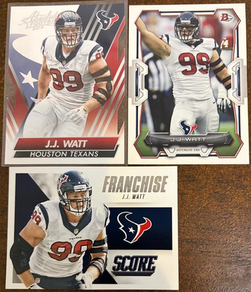 J.J. Watt 3 Card Lot