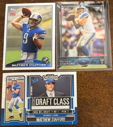 Matthew Stafford 3 Card Lot 