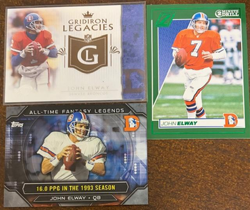 John Elway 3 Card Lot