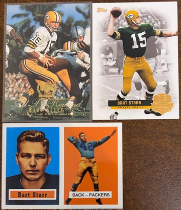 Bart Starr 3 Card Lot