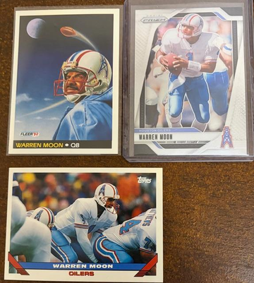Warren Moon 3 Card Lot