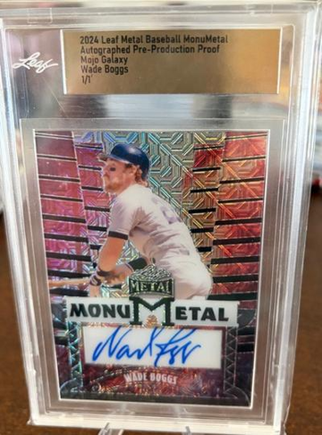 2024 preproduction Wade Boggs Auto 1/1