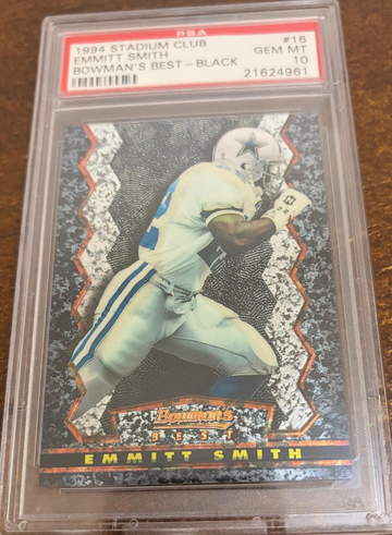 1994 Emmitt Smith Stadium Club PSA10 Black