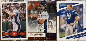 Peyton Manning 3 Card Lot 