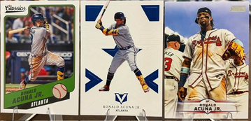 Ronald Acuna Jr 3 Card Lot