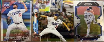 Clayton Kershaw 3 Card Lot 