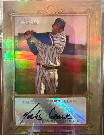 2007 Turkey red Chrome Refractor Auto Melky Cabrera