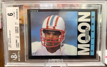 Warren Moon BGS6 1985 Topps Rc