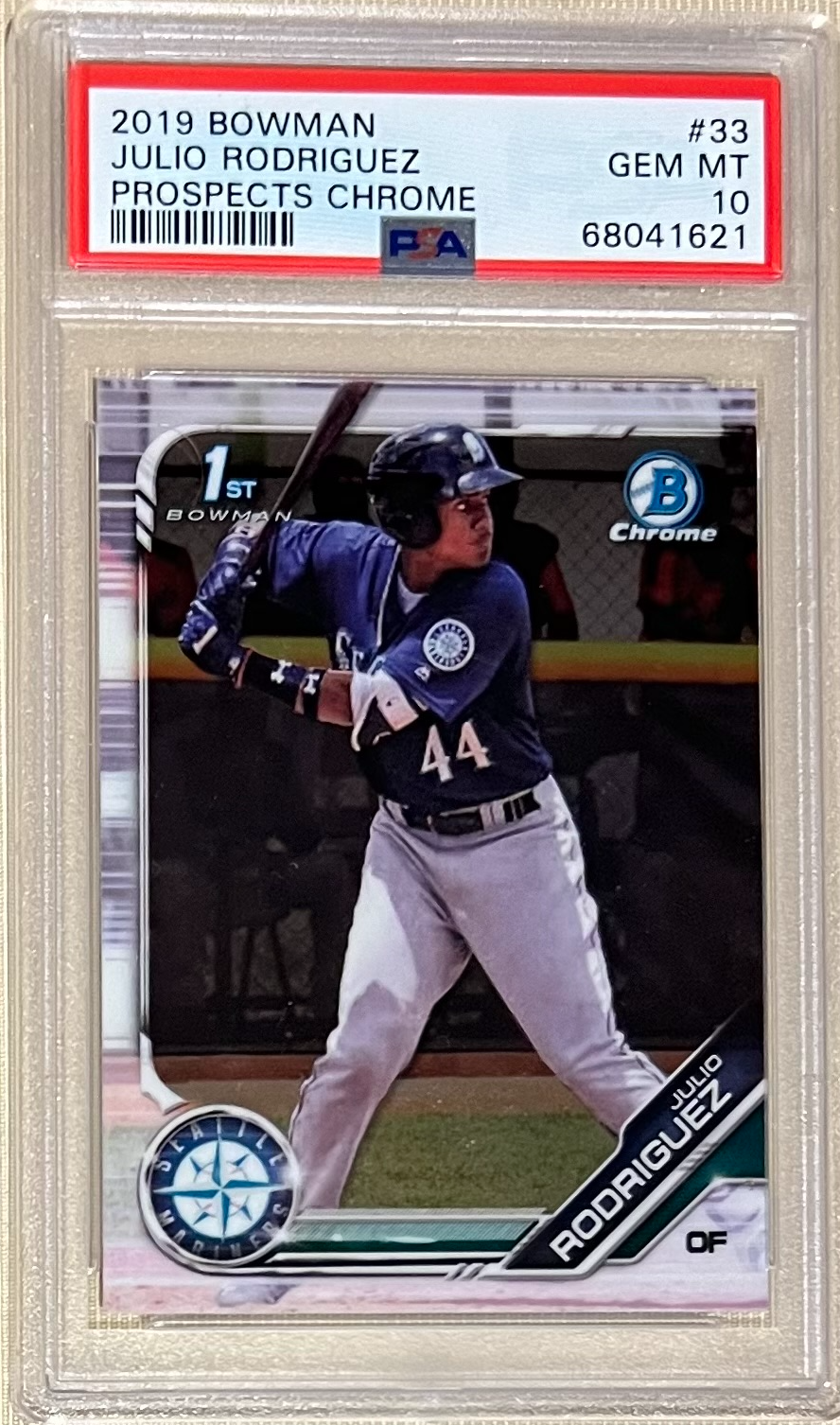 2019 Bowman Julio Rodriguez Prospects Chrome #33 PSA 10 | Card Ladder