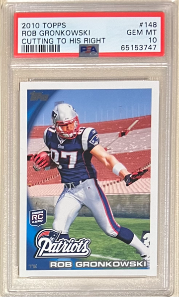 2010 Topps #148 Rob Gronkowski PSA 10 Gem Mint rookie card