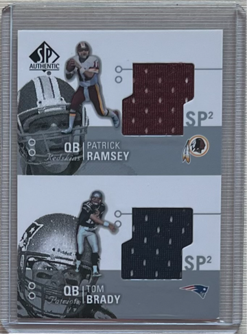 2002 SP Authentic Threads Double Relics Tom Brady #AT2-RB