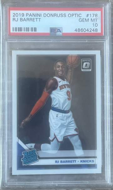 2019 RJ Barrett Panini Donruss Optic #178 PSA 10 Gem Mint