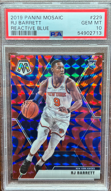 Mosaic RJ Barrett #229 Reactive Blue PSA 10 Gem Mint RC