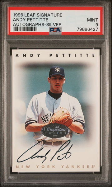POP 1, none higher - 1996 Leaf Signatures Autographs SILVER PSA 9