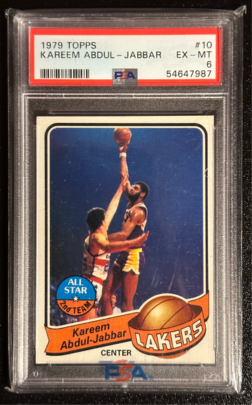 1979 Topps 10 Kareem Abdul-Jabbar PSA 6