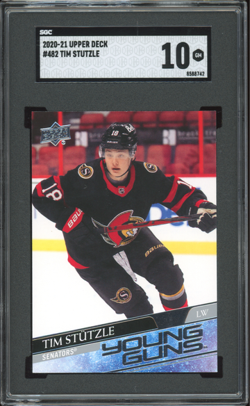 2020 Upper Deck Young Guns #482 Tim Stutzle SGC 10 GEM MINT rookie