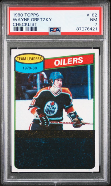 1980 Topps #182 Wayne Gretzky Checklist PSA 7