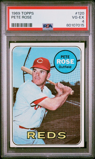 1969 Topps #120 Pete Rose PSA 4