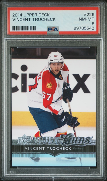 2014 Upper Deck Young Guns #226 Vincent Trocheck PSA 8 rookie
