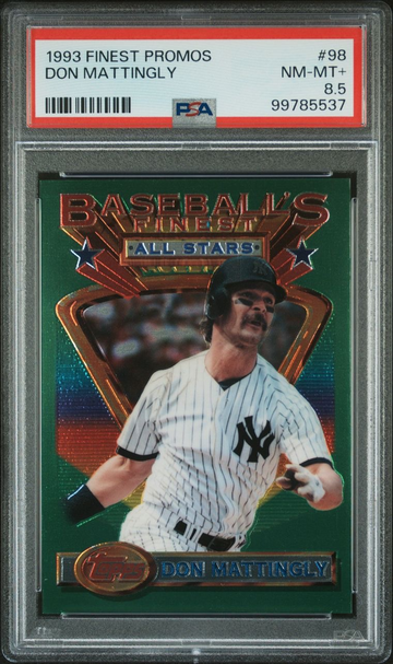 1993 Finest /5000 PROMOS #98 Don Mattingly PSA 8.5