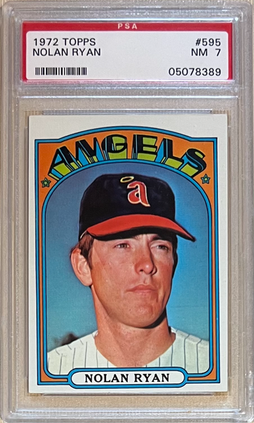 1972 Topps #595 Nolan Ryan PSA 7