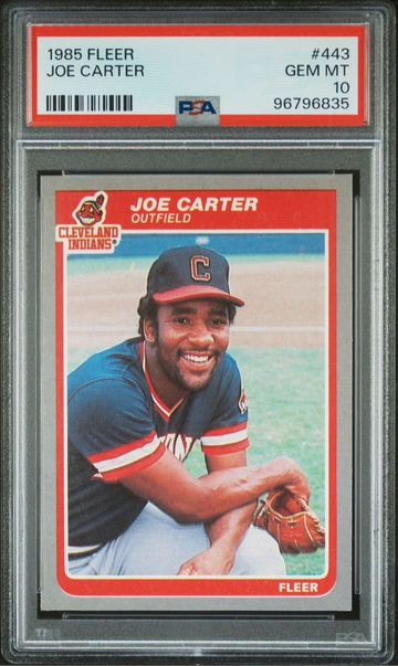 1985 Fleer #443 Joe Carter PSA 10